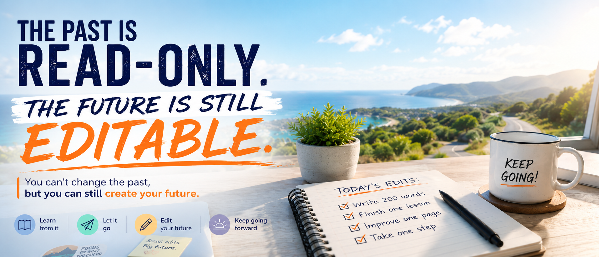The past is read-only, but the future is still editable